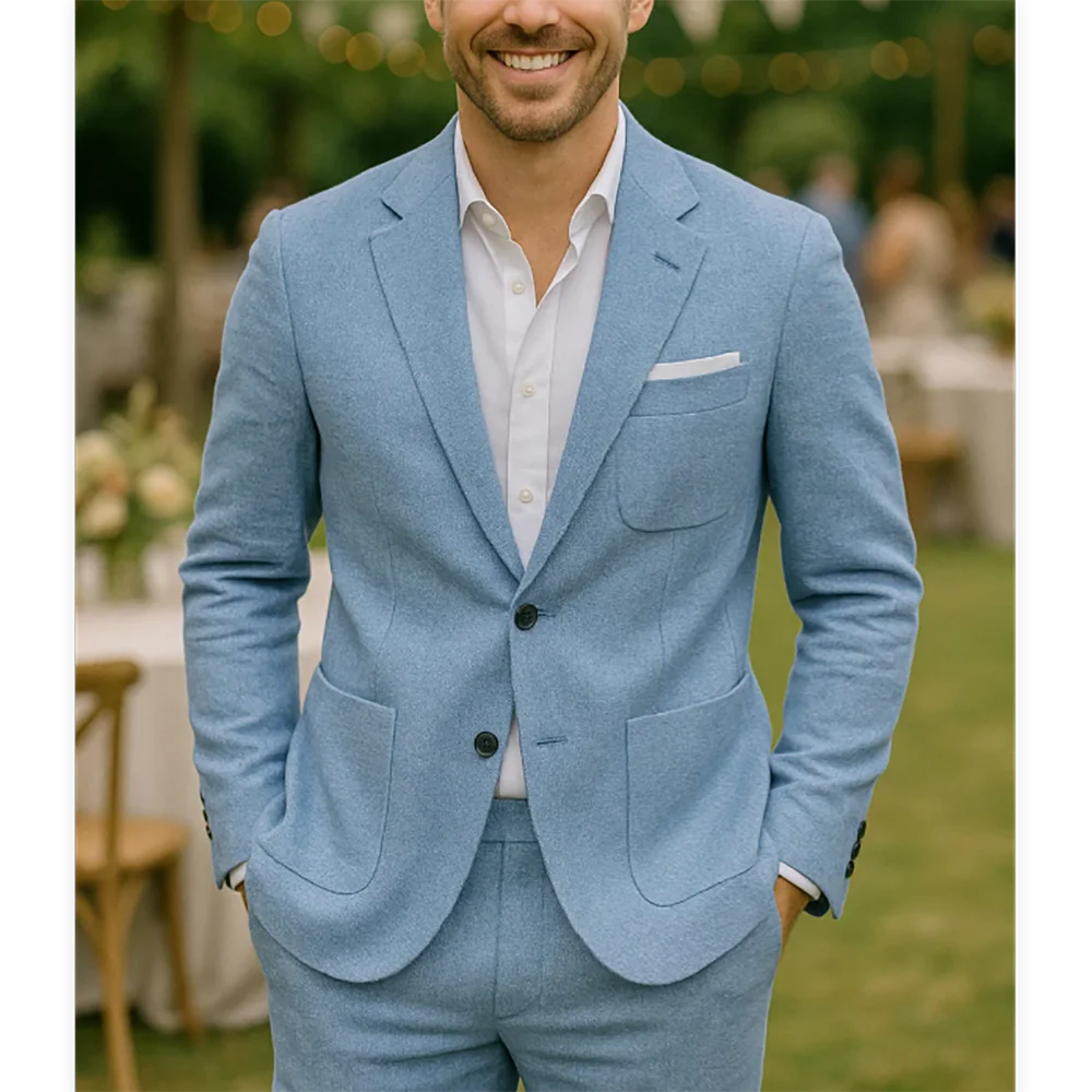 

Деловые деловые мужские костюмы Slim Fit Шикарный двубортный элегантный мужской костюм с пиковыми лацканами для свадьбы, вечера, повседневный смокинг