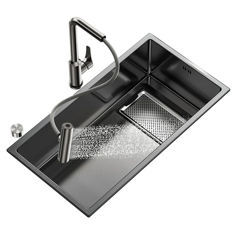 

Раковина для мытья овощей из нержавеющей стали 304, большая одинарная раковина под столешницей, коллекция рисового зерна шлака, новинка