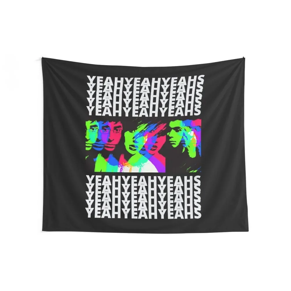 YEAH YEAH YEAHS POP ART Tapestry Decorative Wall Room Decore Aesthetic Christmas Decoration Aesthetics For Room Tapestry