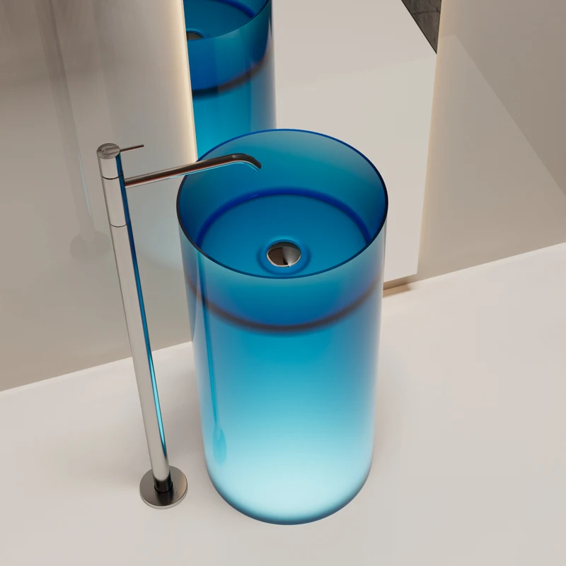 

*# Modern Basin Washbasin-Freestanding Eco-Friendly Water Resistant Customizable Colors for Hotel Hospital & Home Use