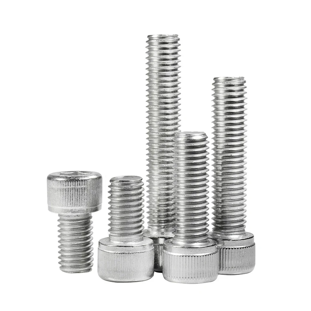 10pcs M3 M4 M6*6/8/12 / 16/20 304 stainless steel hexagon socket screw cup head extension hexagon socket head full thread bolt
