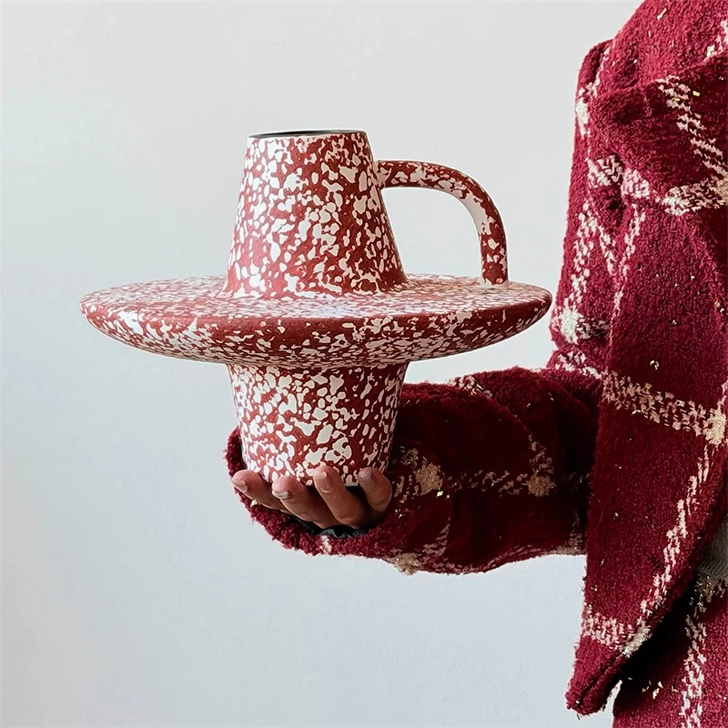 

Керамическая ваза в стиле ваби-саби, деревенская минималистичная посуда для украшения стола, декора дома, гостиной, гостевого дома, подарок для женщин