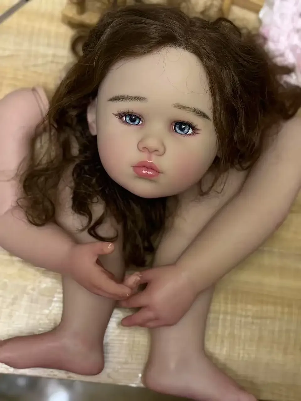 DLS カスタマイズされた限定供給 32 インチリボーンベビールイーザ手根毛 DIY パーツ塗装キット布ボディ