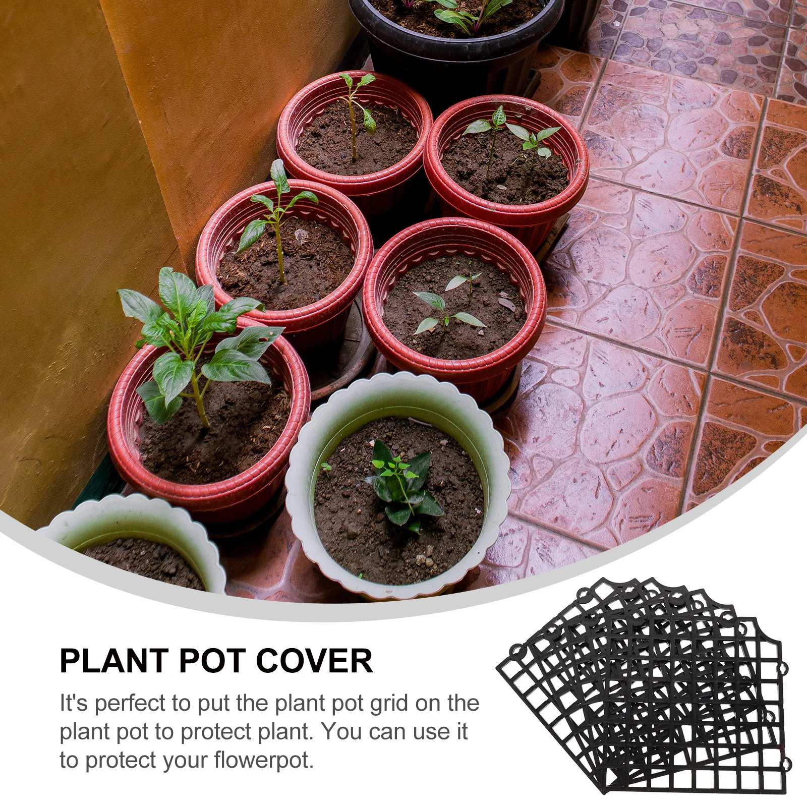 3 قطعة وعاء النبات شبكة كوتابل غطاء وعاء الزهور مقاوم للماء حامي التربة للقطط الكلاب حديقة الاستخدام الداخلي في الهواء الطلق