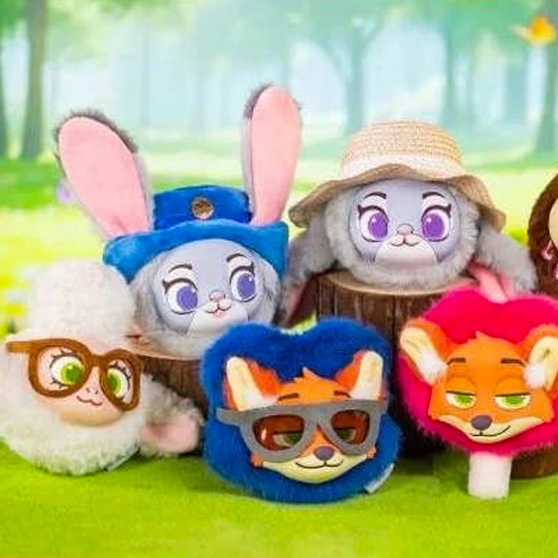 Scatola cieca con ciondolo in peluche Zootopia autentico, modello di bambola di tendenza carino, decorazione con ciondolo per zaino, regali di compleanno per bambini