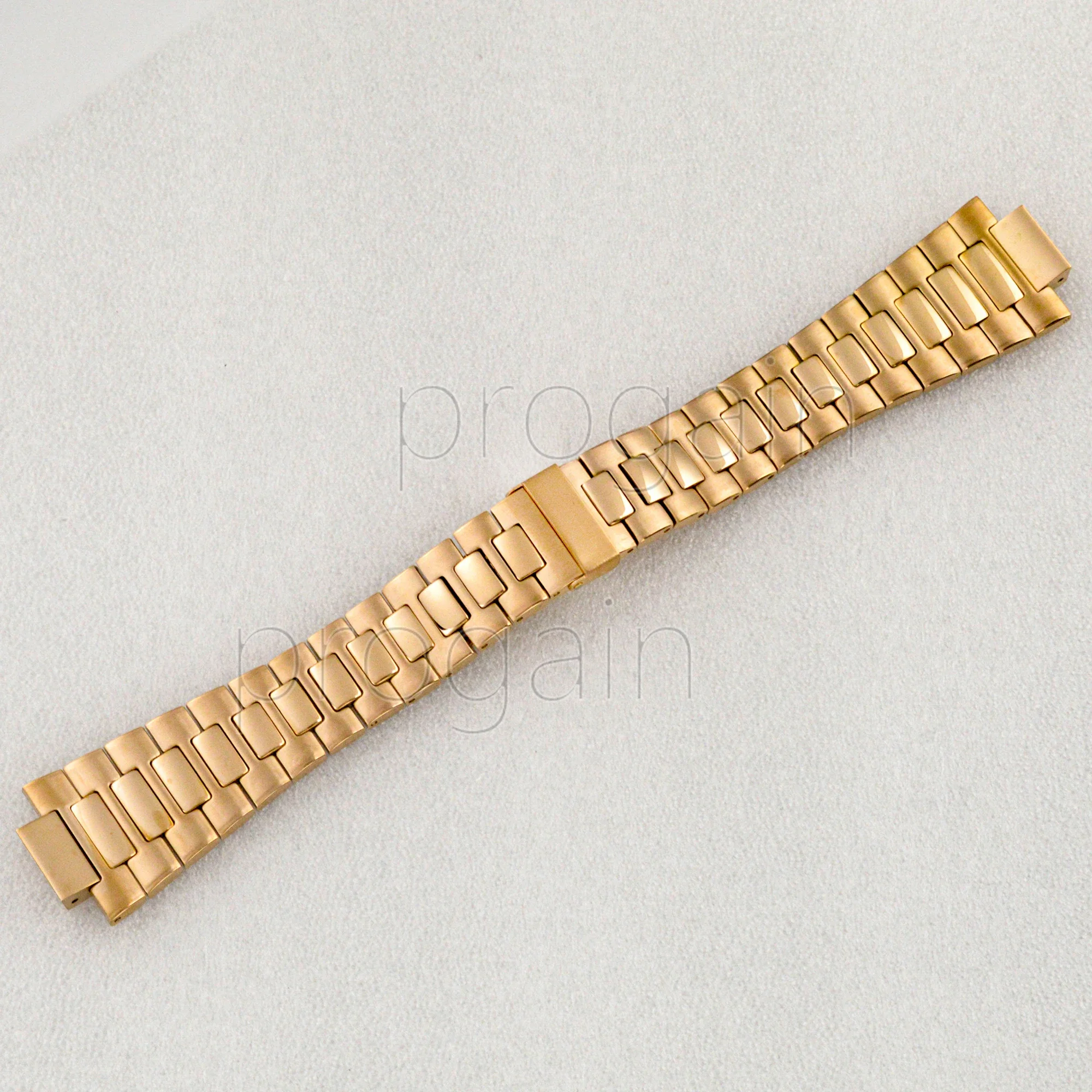 High Quality 25mm Stainless Steel Watchband Rose Gold Black Gold Silvery Watch Strap Accessories Bracelet Mod Parts