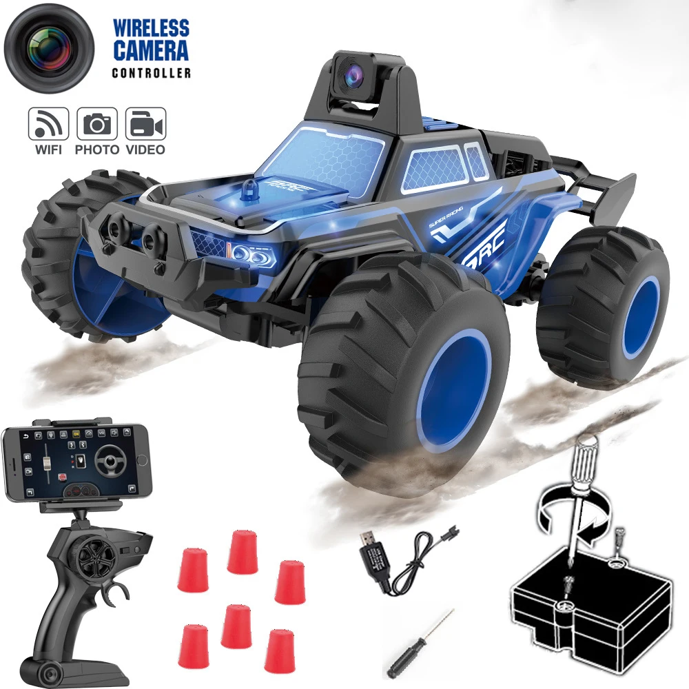 

NEW 1/32 Scale RC High Speed Mini Off Road Car Wireless WIFI Camera Programmed Remote Control Car Dual Mode VehicleFor Boys