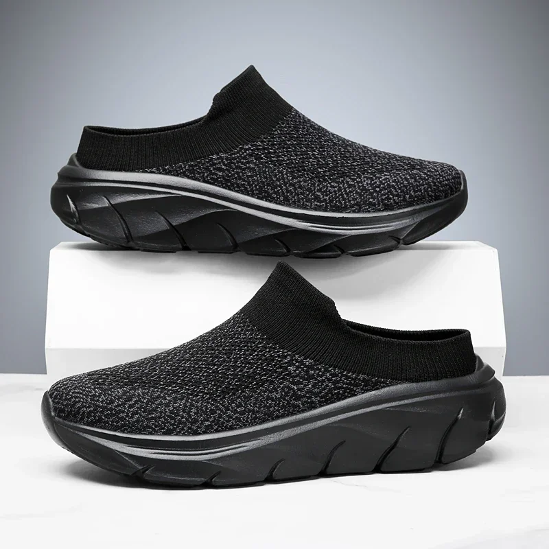 

2025 Men Slippers Summer Breathable Home Indoor Slippers Men Thick Bottom Slides Fashion Couple Walking Shoes Chanclas Hombre