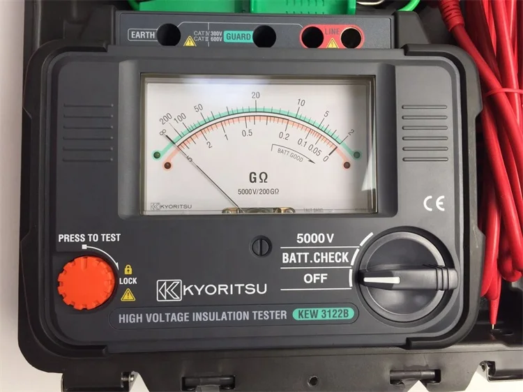 TLF Original KYORITSU Hochspannungs-Isolationswiderstandstester KEW3122B Multimeter Günstig auf Lager