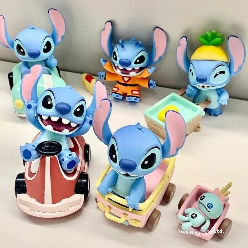 Kawaii Stitch Alien Blind Box Figura da collezione Peluche Simpatico arredamento da scrivania Regalo a sorpresa per la festa di compleanno Fan di Lilo e Stitch