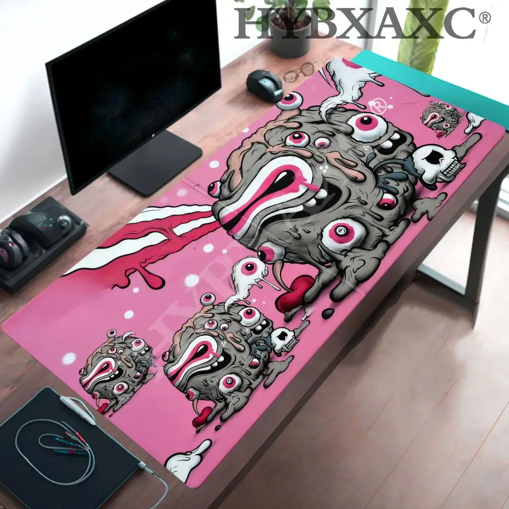 

HYBXAXC Cartoon Eyeball Monster Graffiti Large Gaming Mouse Durable Rubber Stable Smooth Table for Computer Keyboard Home Office