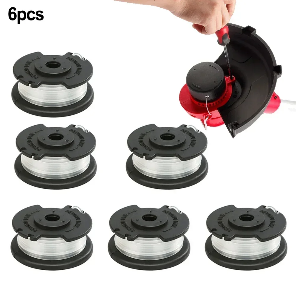 

6 Pack For Hyper Tough Spool&Trimmer Line Model HT19-401-003-06 HT19-401-003-07 Garden Power Tool Accessories