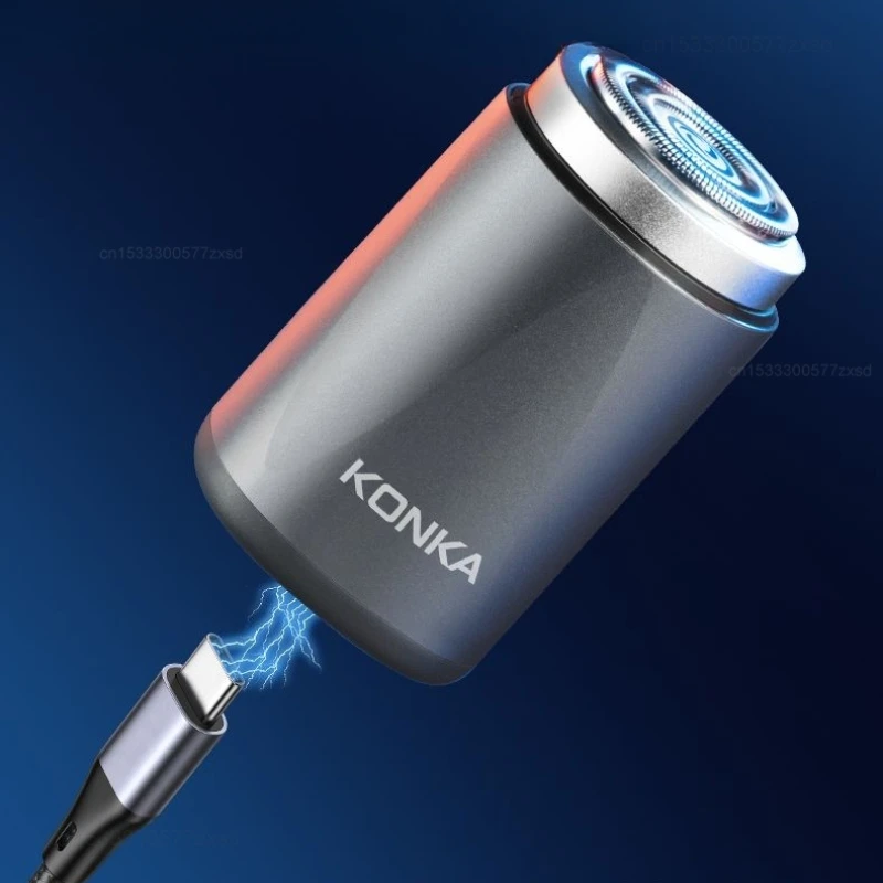 Youpin KONKA Mini Portable Electric Shaver Quick Cleaning Strong High Speed USB Automatic Business Travel Waterproof Shaver Tool