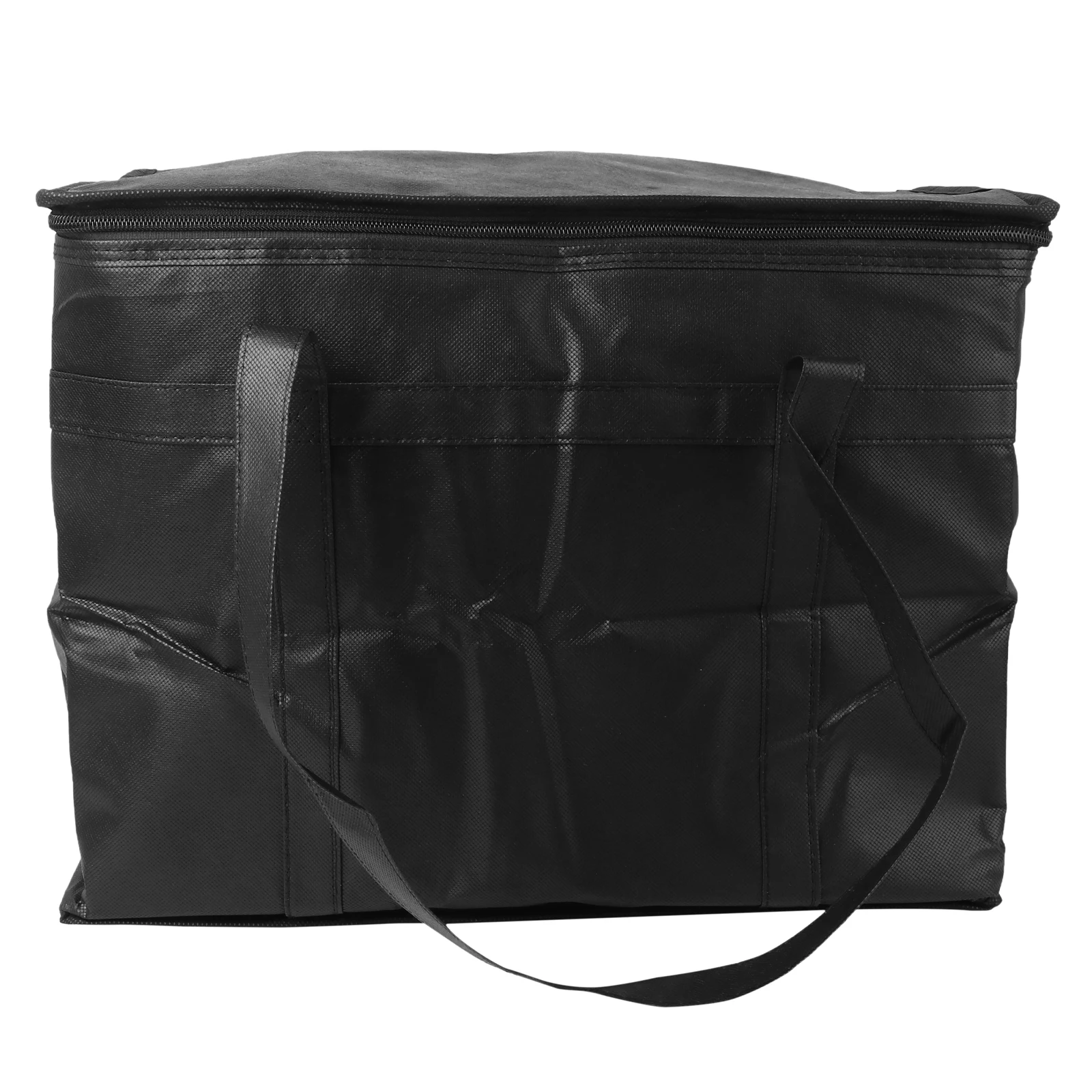 

Insulated Cooler Bag Reusable Waterproof Grocery Tote Zipper Closure For Picnic Travel Lunch Bento Fresh-Keeping Bag