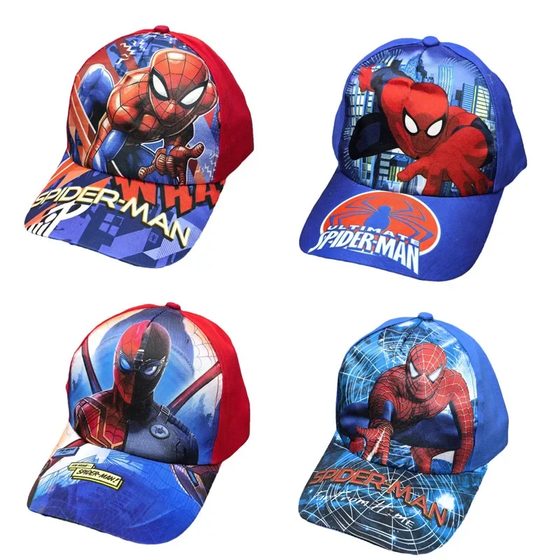 

Marvel Super Heroes Series Baseball Cap Spiderman Iron Man Hulk Anime Peaked Cap Movie Peripherals Children Sun Hat Accessories