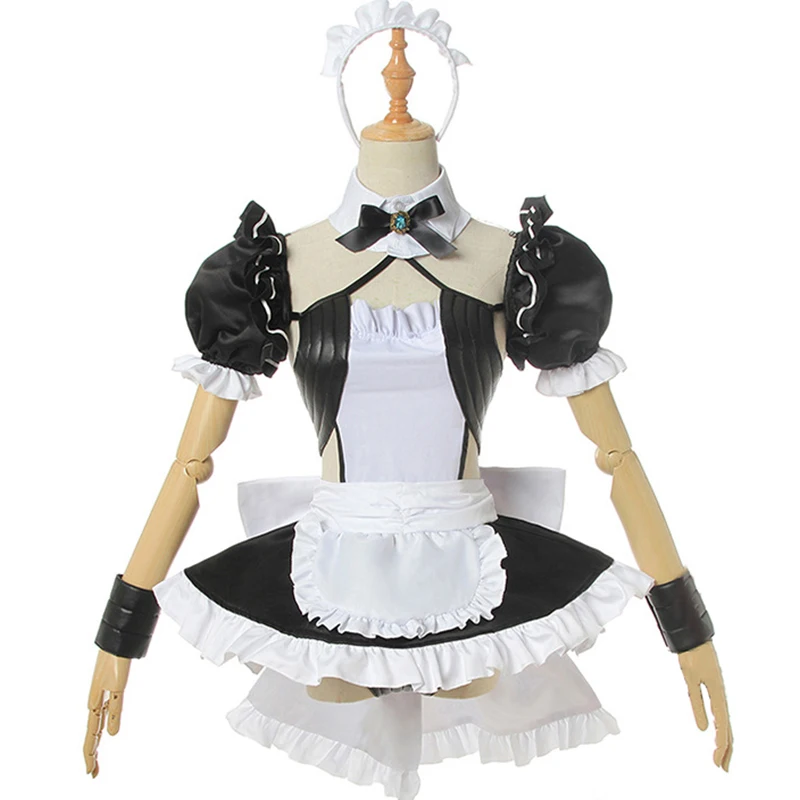 AGCOS Full Sets Game Fate Grand Order Shutendouji FGO Cosplay Costume Woman Maid Dress Sexy Cosplay