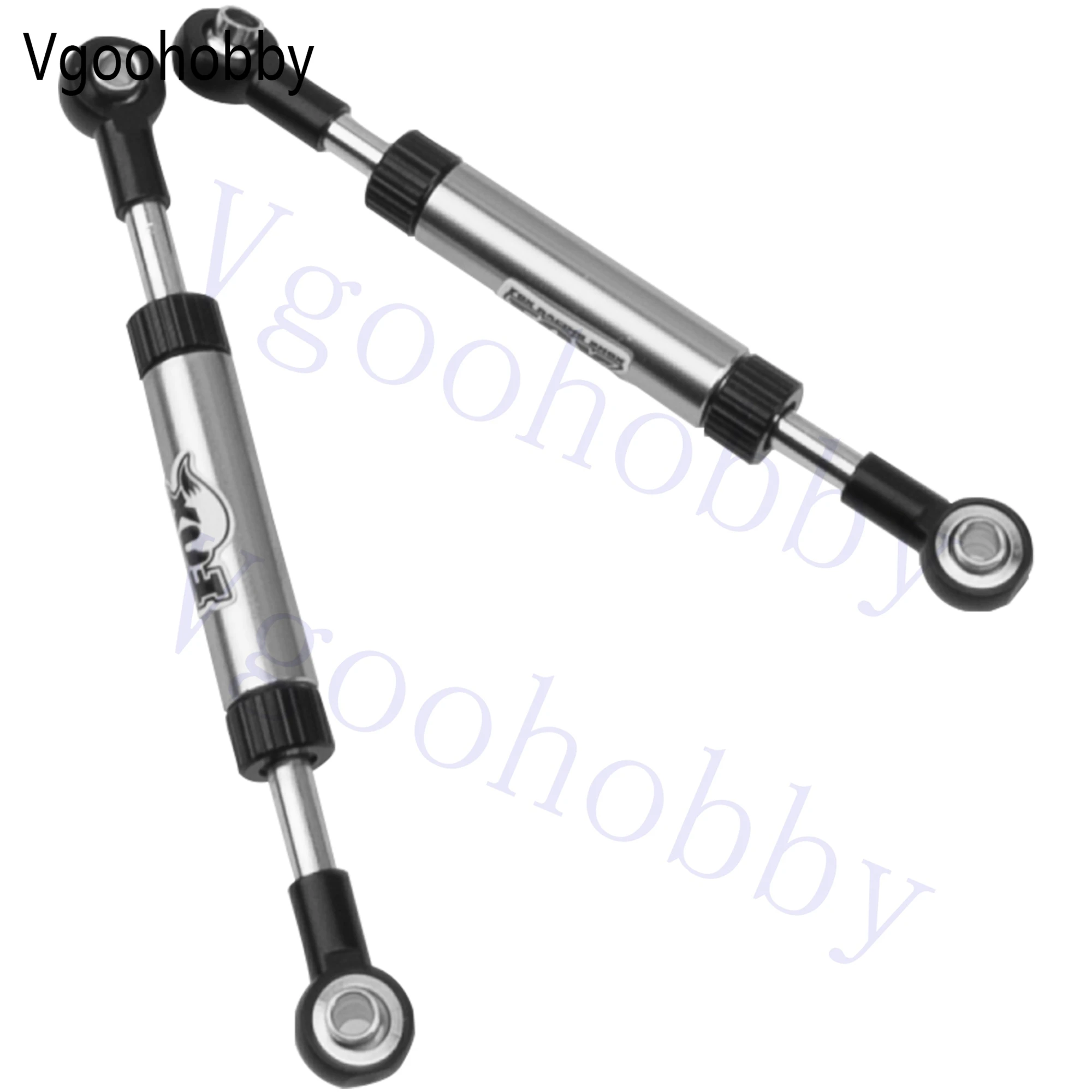 Metal Adjustable Length Servo Linkage Steering Link Rod for Traxxas TRX4 Axial SCX10 RC4WD D90 Gen8 1/10 RC Crawler Car