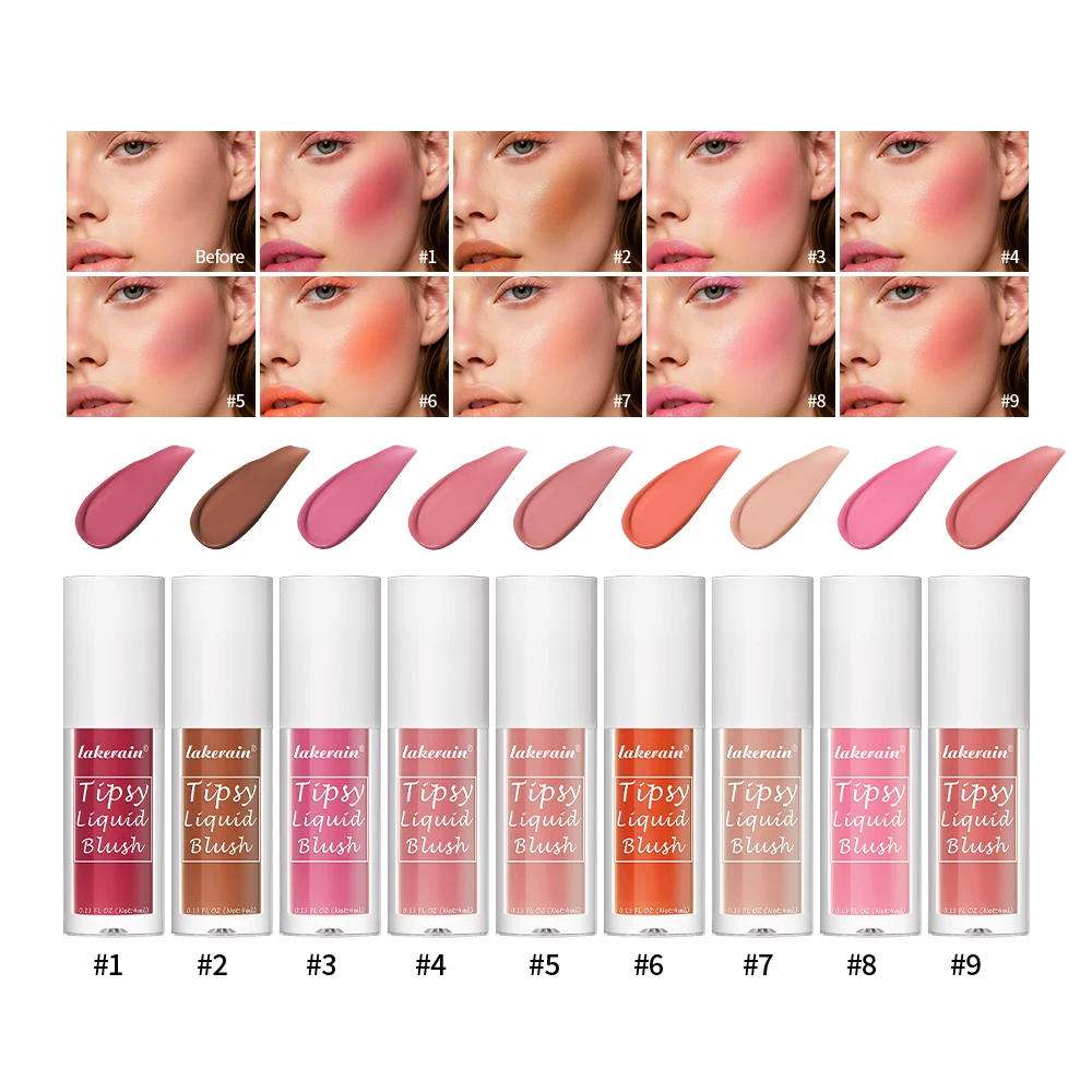 9-Shade Dewy Liquid Blush 1