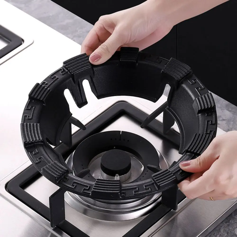 

Energy Saving Gas Hob Cover Universal Ten Serrations Durable Gas Rings Cookware Anti Slip Gas windproof hood for Kitchen