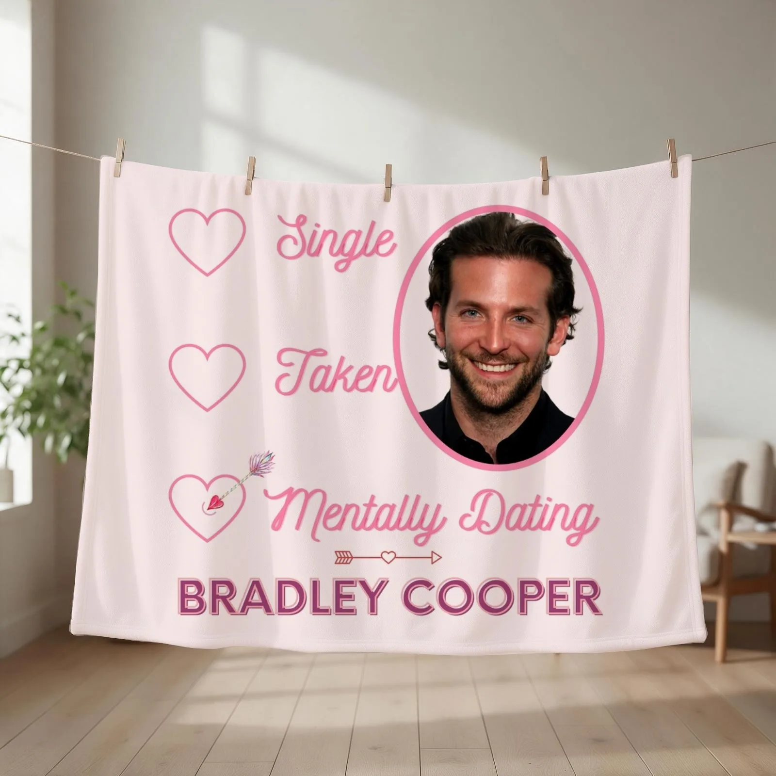 Mentally Dating Bradley Cooper Throw Blanket Furrys Summer bed plaid Sofa Quilt Blankets