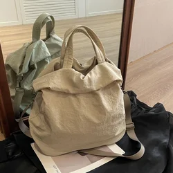 Solid Color Women's Tote Bags New Hot Sale 2024 High Quality Casual Versatile Nylon Design Ladies Bags Bolsas Femininas