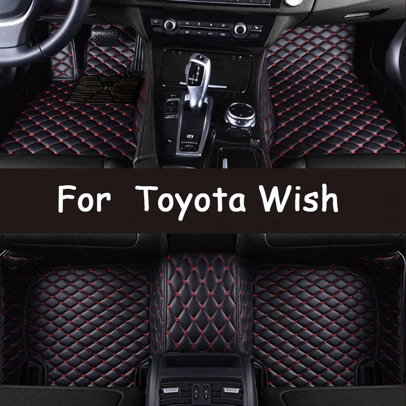 Car Floor Mats For Toyota Wish 2010-2021 2011 2012 2013 2014 Custom Auto Foot Pads Automobile Carpet Cover interior accessories