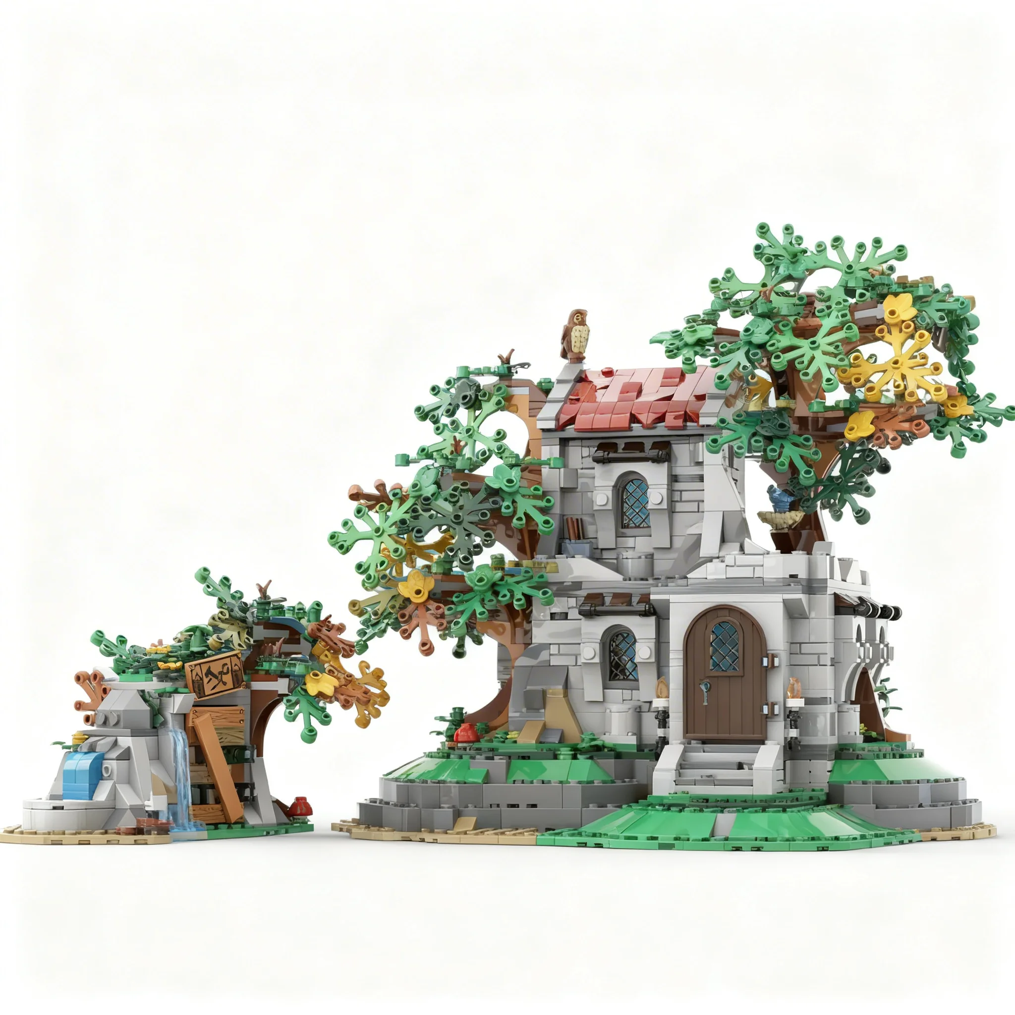 1755pcs MOC Secret INN Castle Medieval Fortress Model Building Blocks Module Diorama Figure Ship Robot Aircraft Train Toy Gift