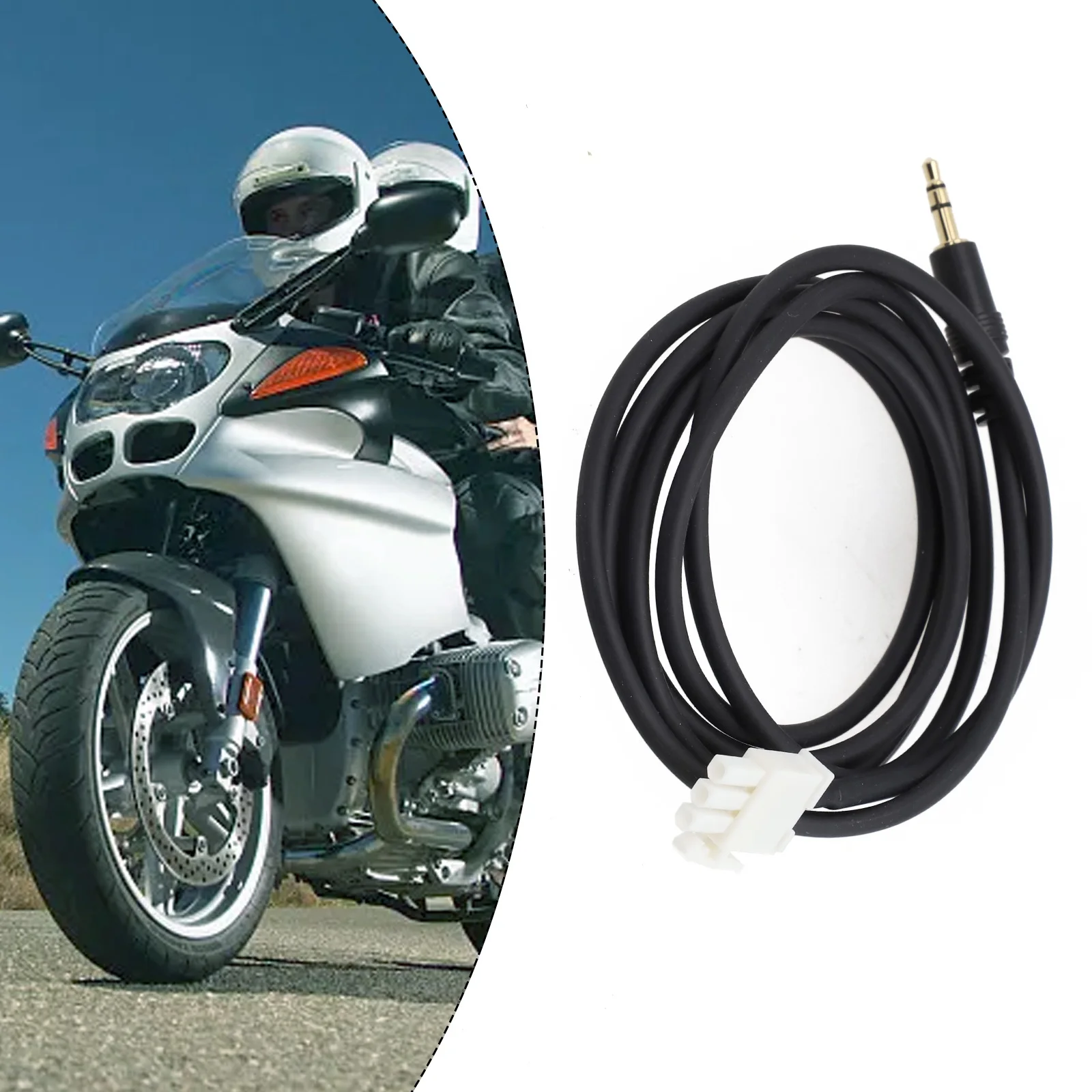 Motorcycle AUX Audio Cable Male Wire 3PIN for Honda GL1800 3 5mm Streamlined Audio Connectivity within Your Reach