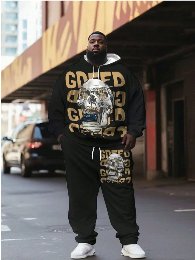 

2025 Winter and Autumn Hot Sale New 3D Printed Sweatpants and Hoodie Set Sportswear Men's Clothing Set Street Sportswear