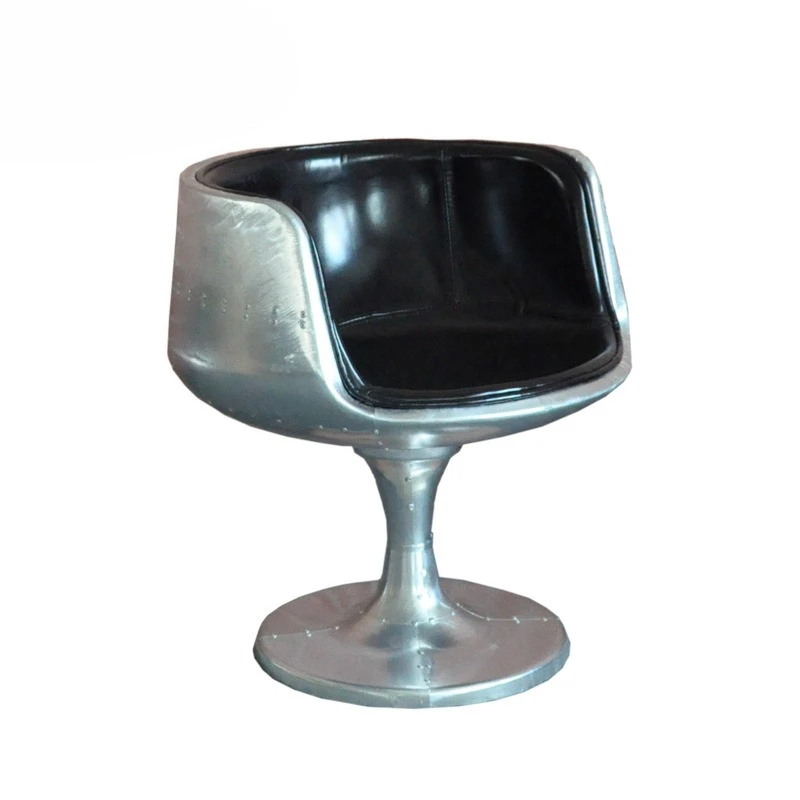 

Aluminum Leather Rivet Wine Glass Bar Chair Coffee Shop Bar Casual Styling Swivel Chair Furniture