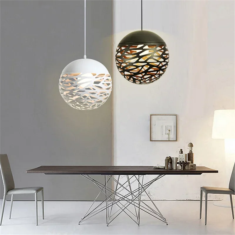 Lampe LED Suspendue Sculptée au Design Minimaliste Moderne, Luminaire Décoratif d'Nik, Idéal pour un Restaurant, un Bar ou une Casserole