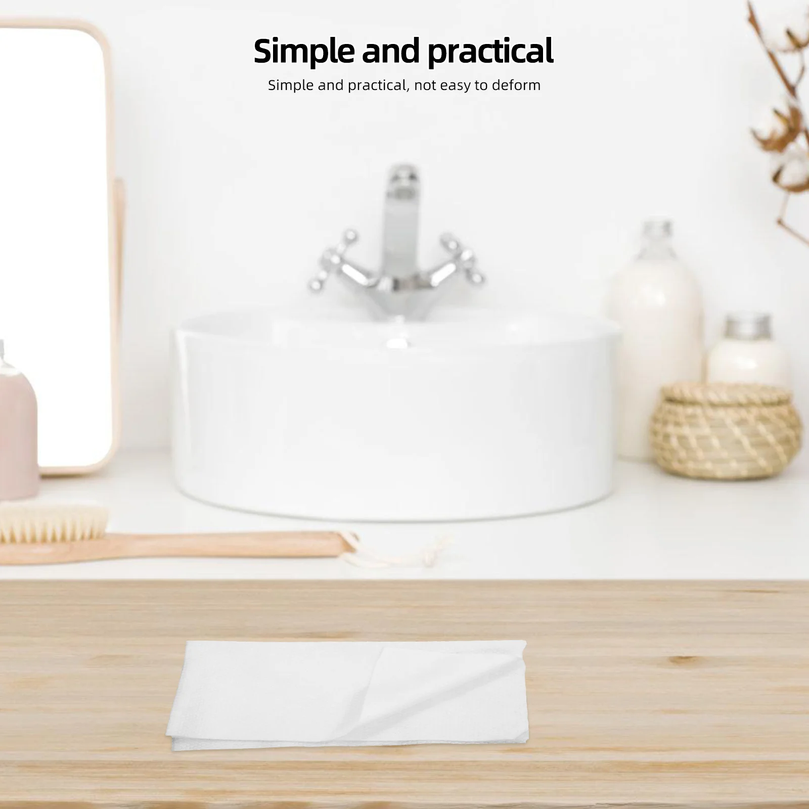 

3Pcs Absorbent Towel Cotton Soft Feel Plant Fiber Tissue Dual Use Dry Wet Towels for Beauty Salon Hot Spring Travel