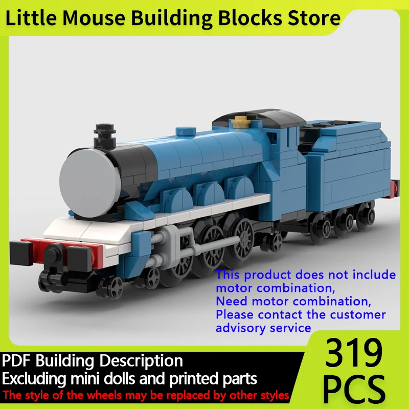 

Popular Anime City Car Model MOC Building Bricks Steam Locomotive Modular Technology Gifts Holiday Assemble Children Toys Suit