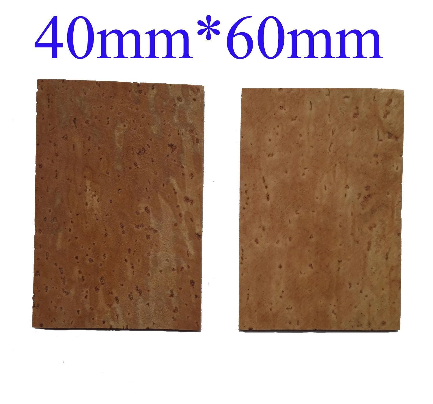 (20 Pieces/Lot) 40mm*60mm Saxophone Natural Cork Sheet 1.4mm 1.5mm to 2.0mm
