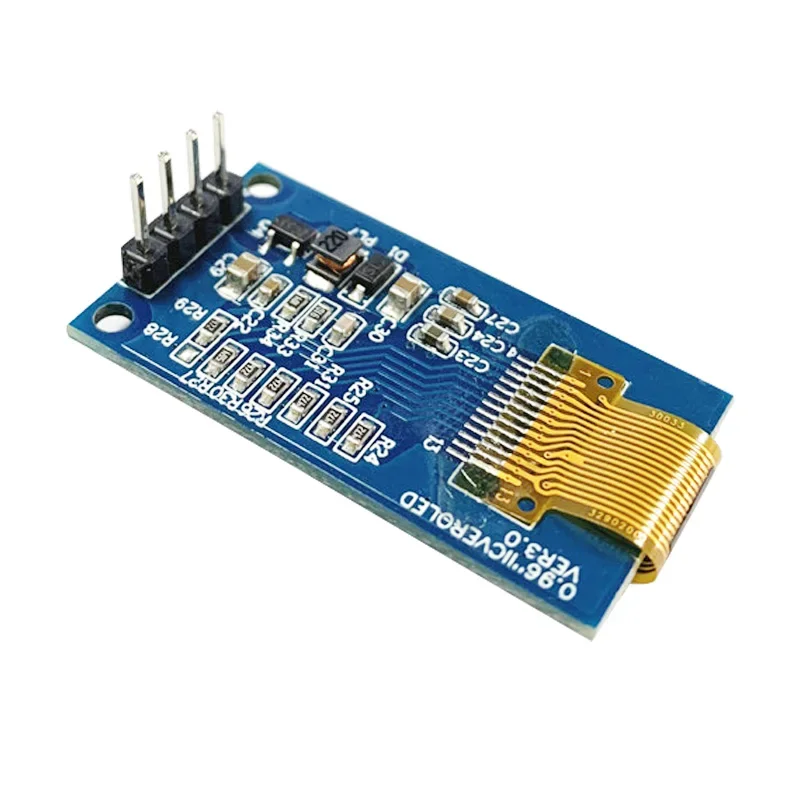 Módulo de tela vertical oled de 0.96 polegadas, tela vertical de 0.96 polegadas 128*64, módulo oled de cristal líquido, tela vertical sh1107 4 pinos