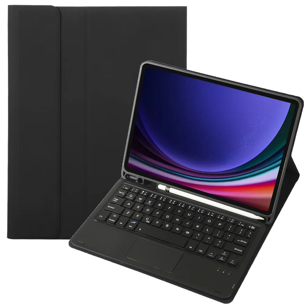 

Чехол для планшета с клавиатурой Bluetooth для Samsung Galaxy Tab S9 FE X510/X516, чехол из ТПУ с сенсорной панелью