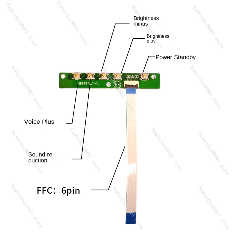 7 inch 1920 * 1200 horizontal screen LCD LCD HDMI universal driver board DIY sub-screen development board PS4 game console