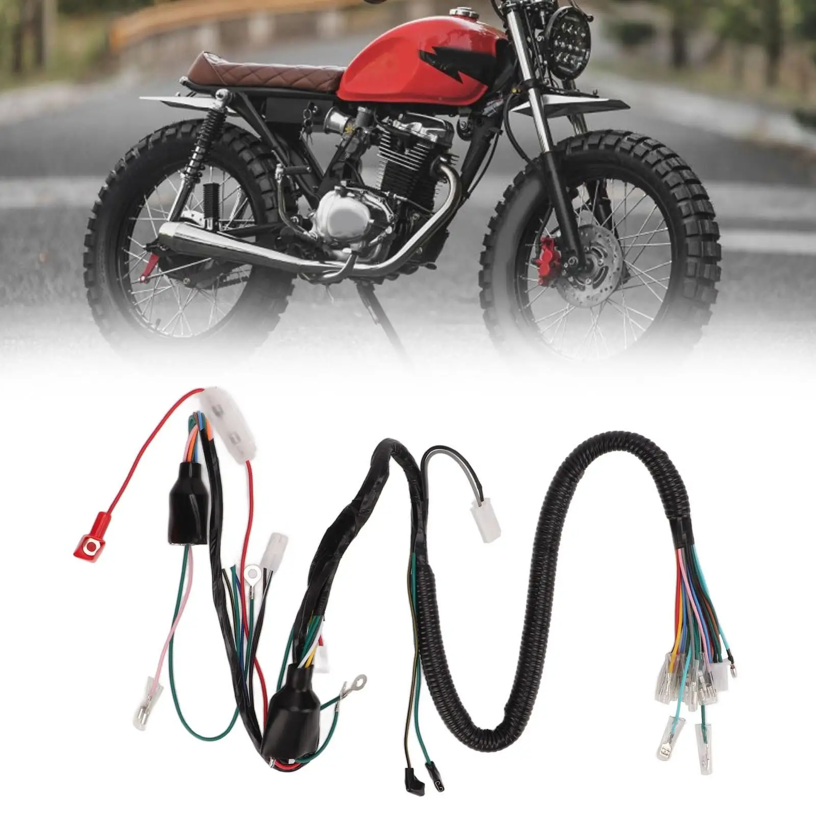 for motorcycle Electric Start Wiring Harness - Durable Anti-Aging Main Electrical Wiring Harness