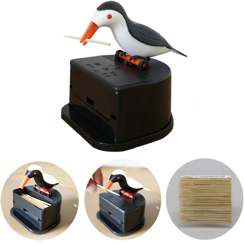 

Креативный контейнер для зубочисток с пылезащитным чехлом, большой емкости, диспенсер для быстрой кассии, аксессуары для кухонного декора, держатель для зубочисток