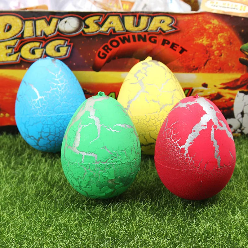 Novelty Funny Large Colourful Cracked Dinosaur Eggs Hatching Eggs Soaking Swelling Toys Children's Weird Toys Soaking Toys