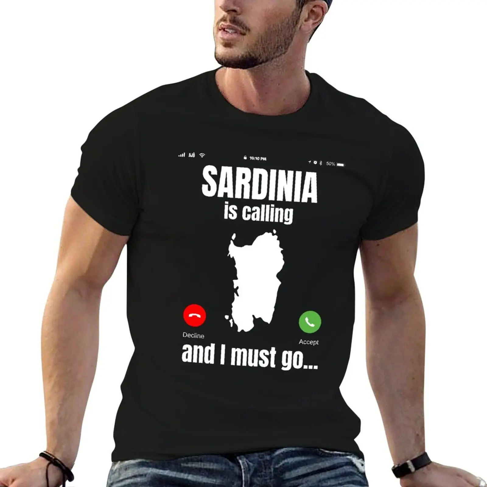 Sardinia Is Calling T-Shirt custom shirt plus sizes t shirt for men