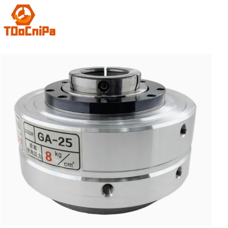 หัวจับแบบนิวเมติก GA-25 GA-40 เครื่องกลึงไม้ หัวจับแบบหมุนแบบนิวเมติก หัวจับกลวง