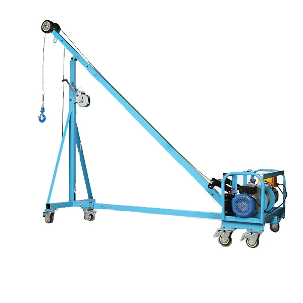 Wholesale 0.5 ton to 1 ton foldable stretchable workshop crane for building glass door elevators
