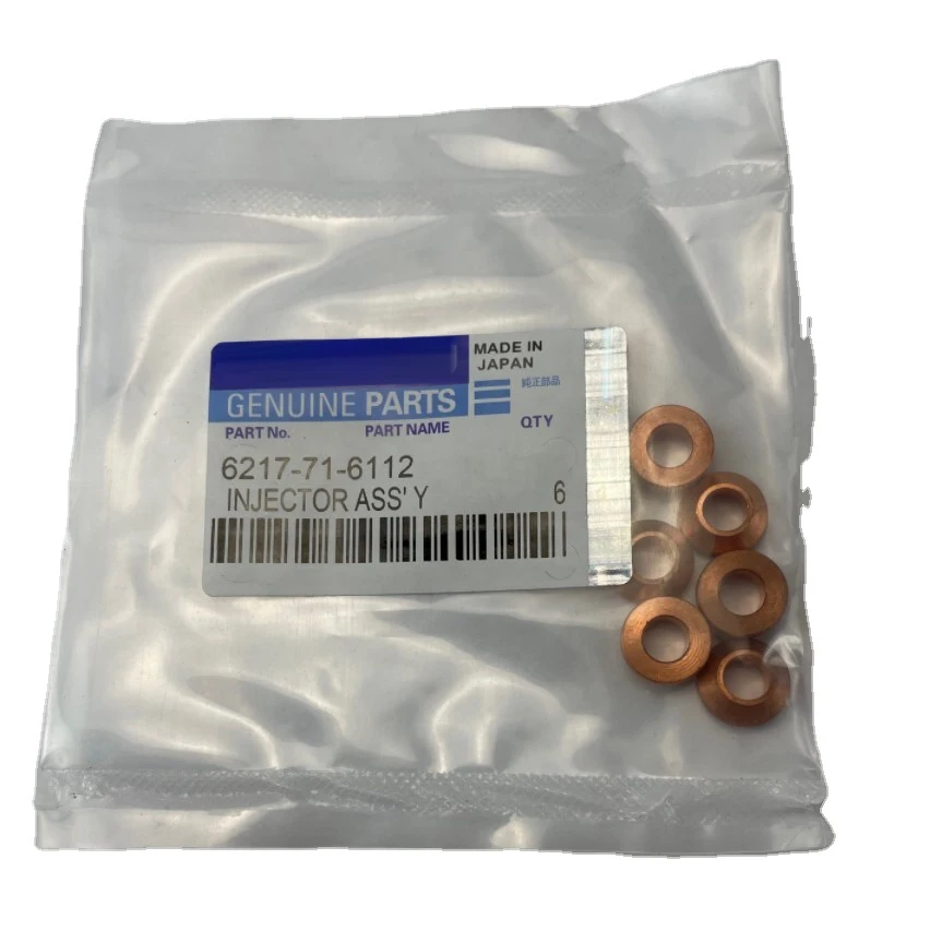 

6217-71-6112 6217716112 engine fuel injector gasket for Komatsu PC400-7 PC450-7 SAA6D125 SAA6D140 WA470-6 WA480-6 WA500-3