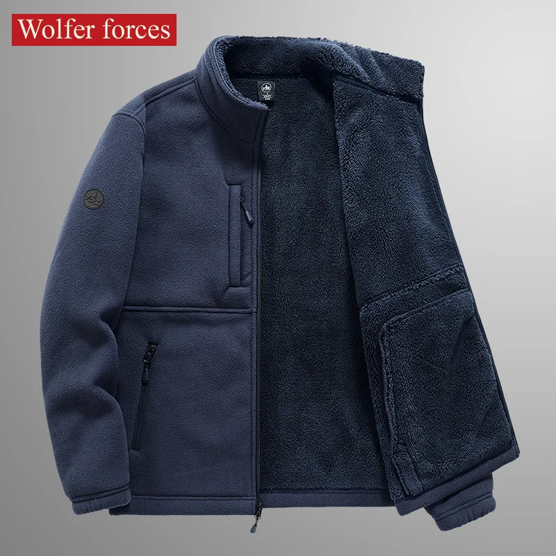 

Military Fleece Jacket Windbreaker Men Winter Coat Man Fashion Jacket Nature Hike Trench Coat Mountaineering Oversize