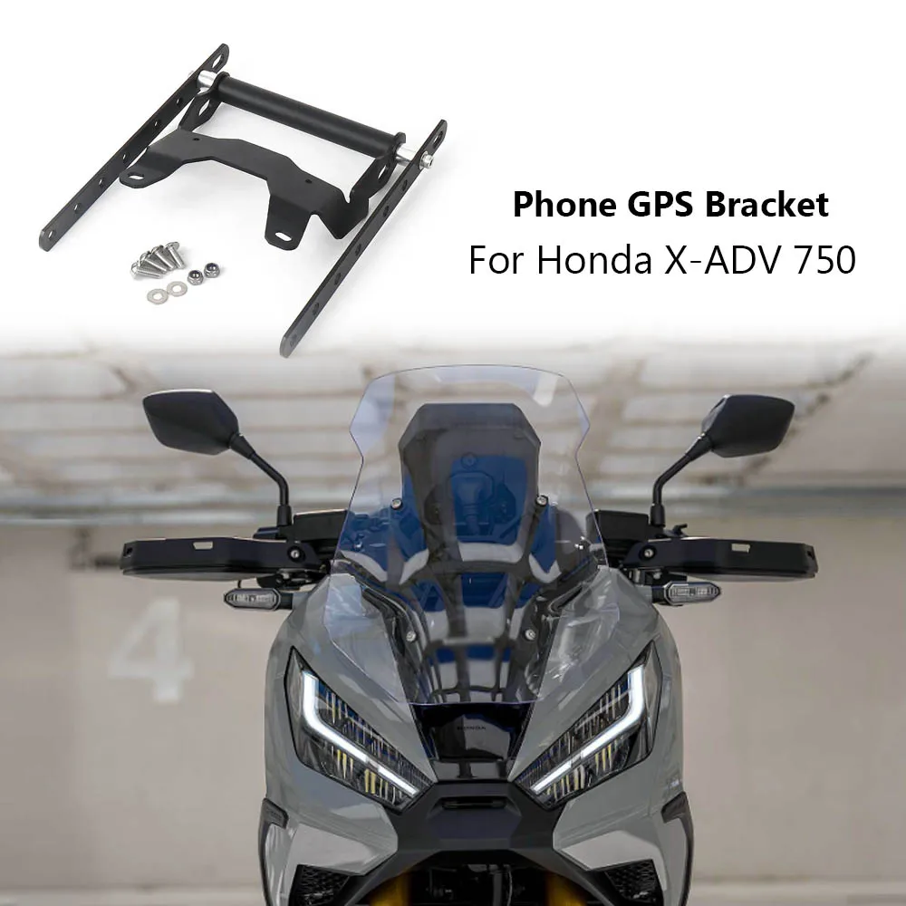 For Honda X-ADV750 X-ADV 750 XADV750 X ADV 750 Motorcycle Accessories Phone Holder Stand GPS Navigation Plate Bracket Black