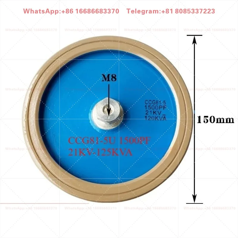 20-1500PF 12KV High Voltage Variable Ceramic Vacuum Cap 1500/12/120 Adjustable For Frequency Machine