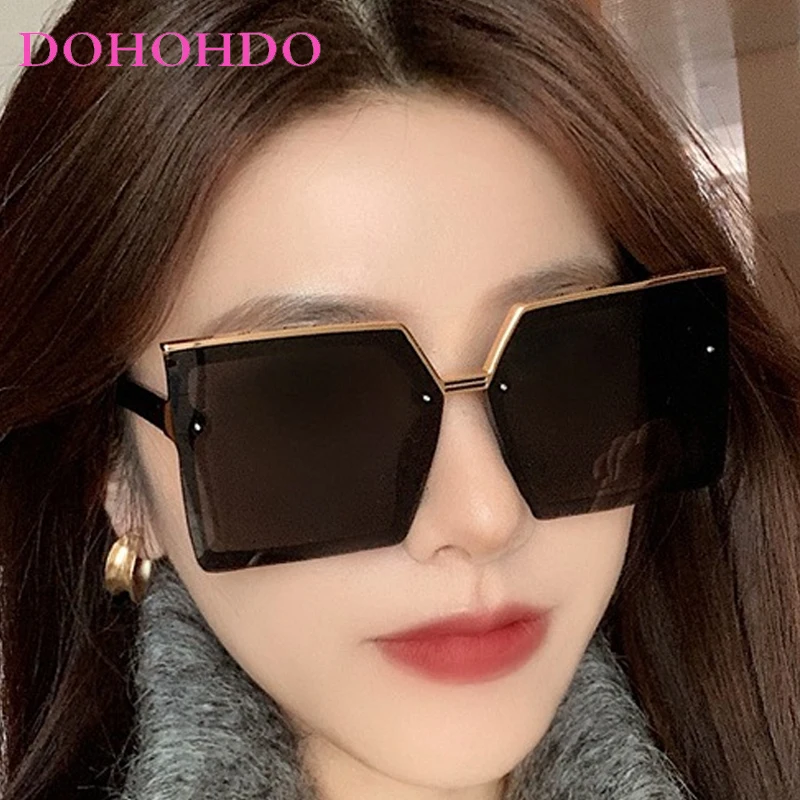 

2025 Luxury Brand Design Fashion Women Sunglasses Butterfly Large Frame Square Men Sunglasses UV Outdoor Travel Sunglasses UV400