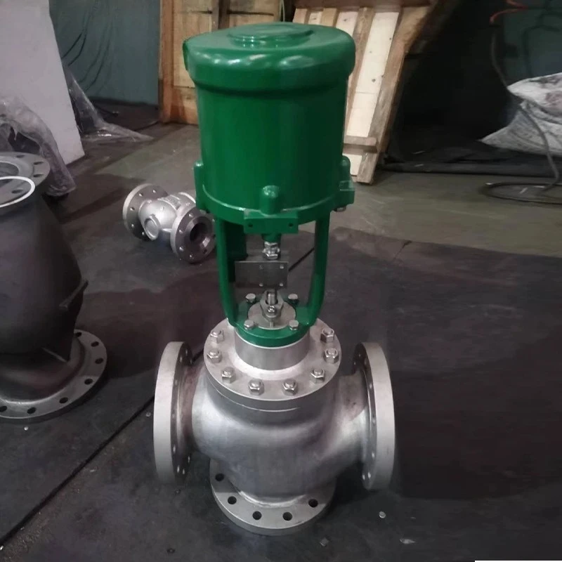 Electric control valve Three-way high temperature electronic output signal 4-20mA split-flow confluence control valve