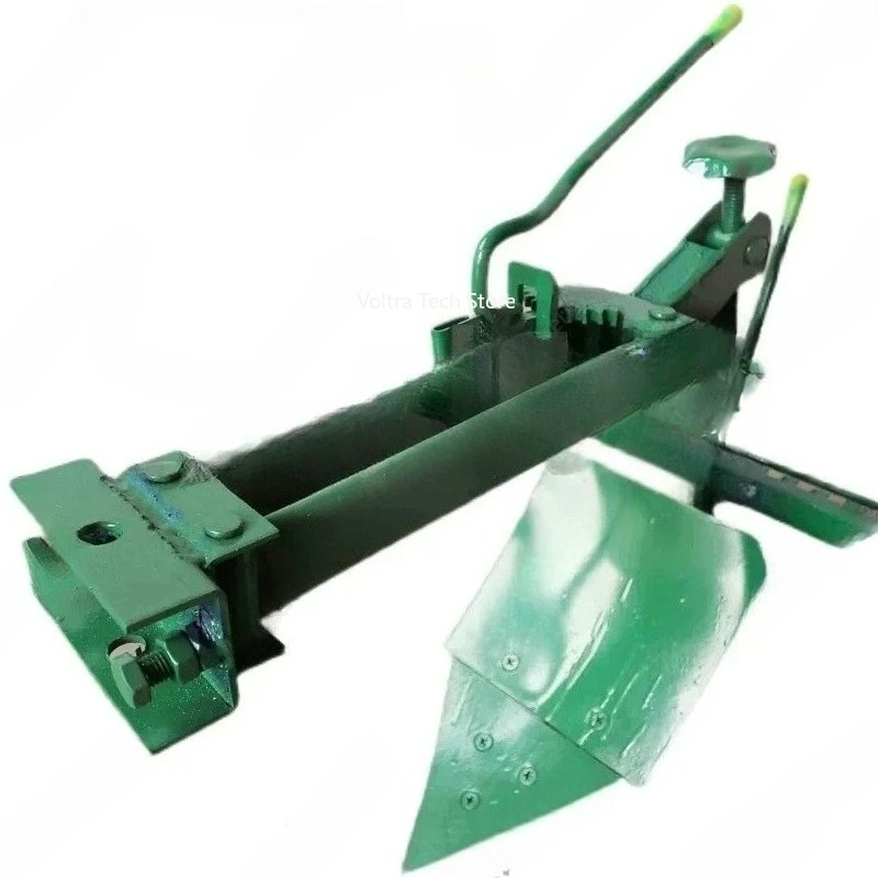 Mini Tiller Attachments Set: Reversible Plow, Ditcher, Double-sided Plow & Small Plowshare, Soil Loosening Tool Kit